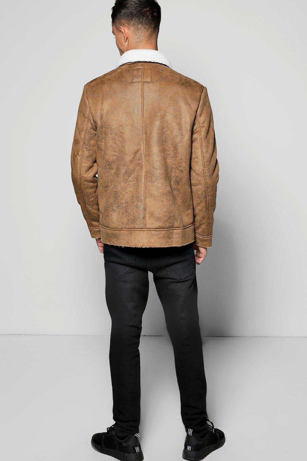 sherpa-collar-faux-suede-jacket2 Sherpa Collar Faux Suede Jacket2 - Image 3
